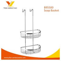 Bathroom Metal Wire Over Door Cabinet Hanging Shower Basket