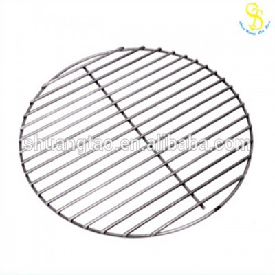 Round Wire Charcoal Barbecue Pits Grill Grid/ Indoor BBQ Carbon Baking Net/ Pan Grate Mesh, 100% Stainless Steel