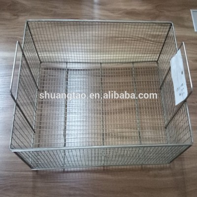 welded large wire baskets, stainless steel cleaning Metal Baskets