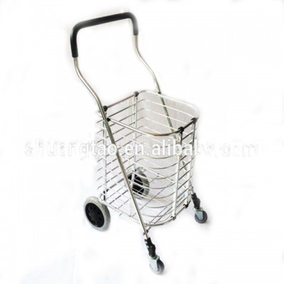 Portable shopping cart, aluminium 205 shopping cart, supermarket shopping cart (Guangzhou factory)