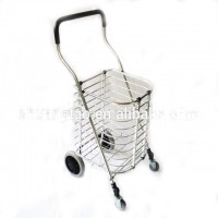 Portable shopping cart, aluminium 205 shopping cart, supermarket shopping cart (Guangzhou factory)