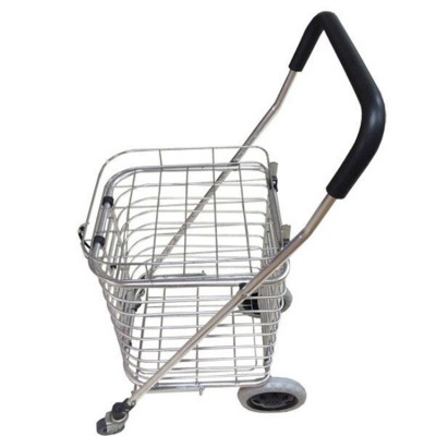 Aluminum rollator shopping cart