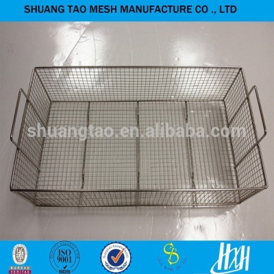 Stainless steel disinfection cleaning basket&Customize Sterilization Stainless Steel Wire Mesh Tray Guangzhou