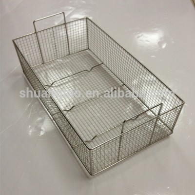 Stainless steel disinfection cleaning basket&Customize Sterilization Stainless Steel Wire Mesh Tray and Basket